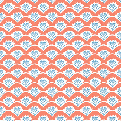 EMILY - Coral and Blue
