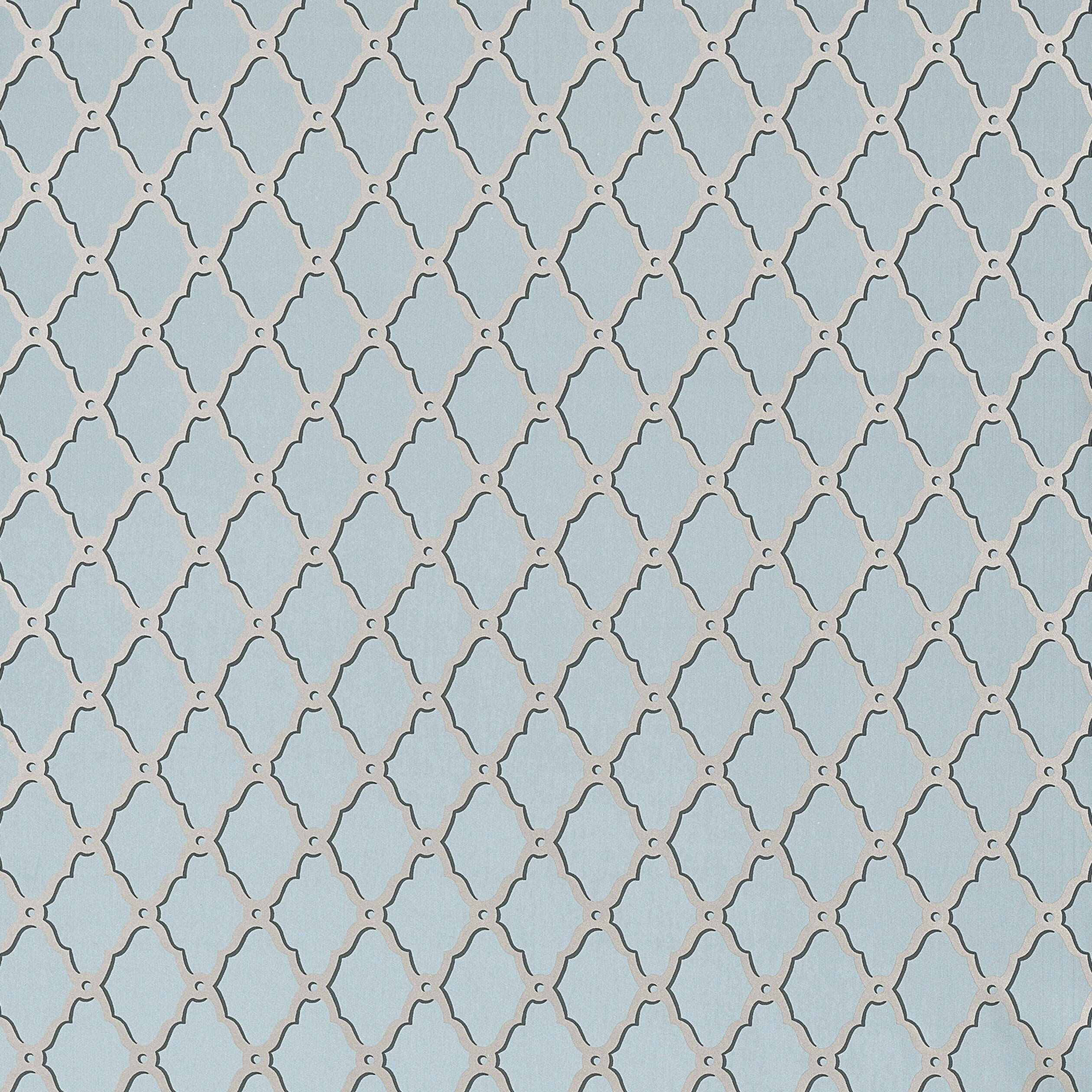 ROTHBURY TRELLIS - Metallic on Slate Grey