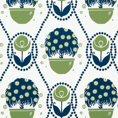 RENE - Navy and Green
