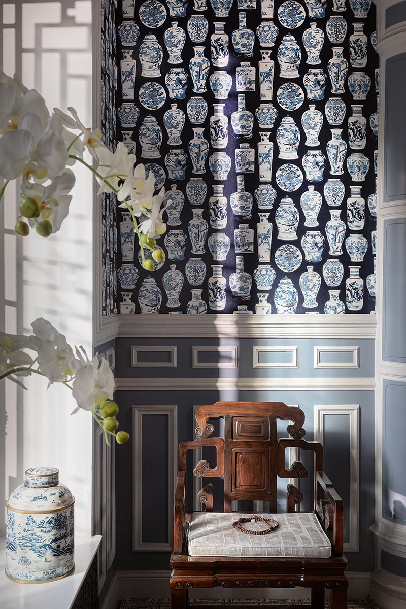 Qinghua petit Indigo - Soleil Levant