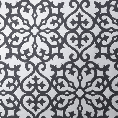 ALLISON - Black on Metallic Silver