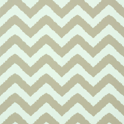 WIDENOR CHEVRON - Taupe on Aqua