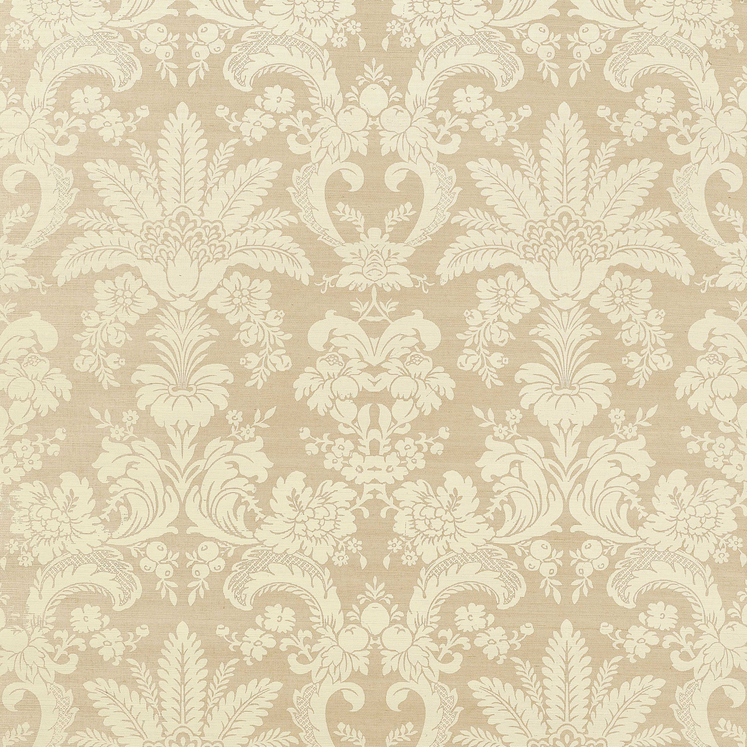 WEST INDIES DAMASK - Cream on Beige