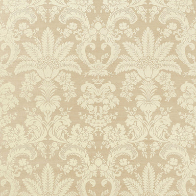 WEST INDIES DAMASK - Cream on Beige