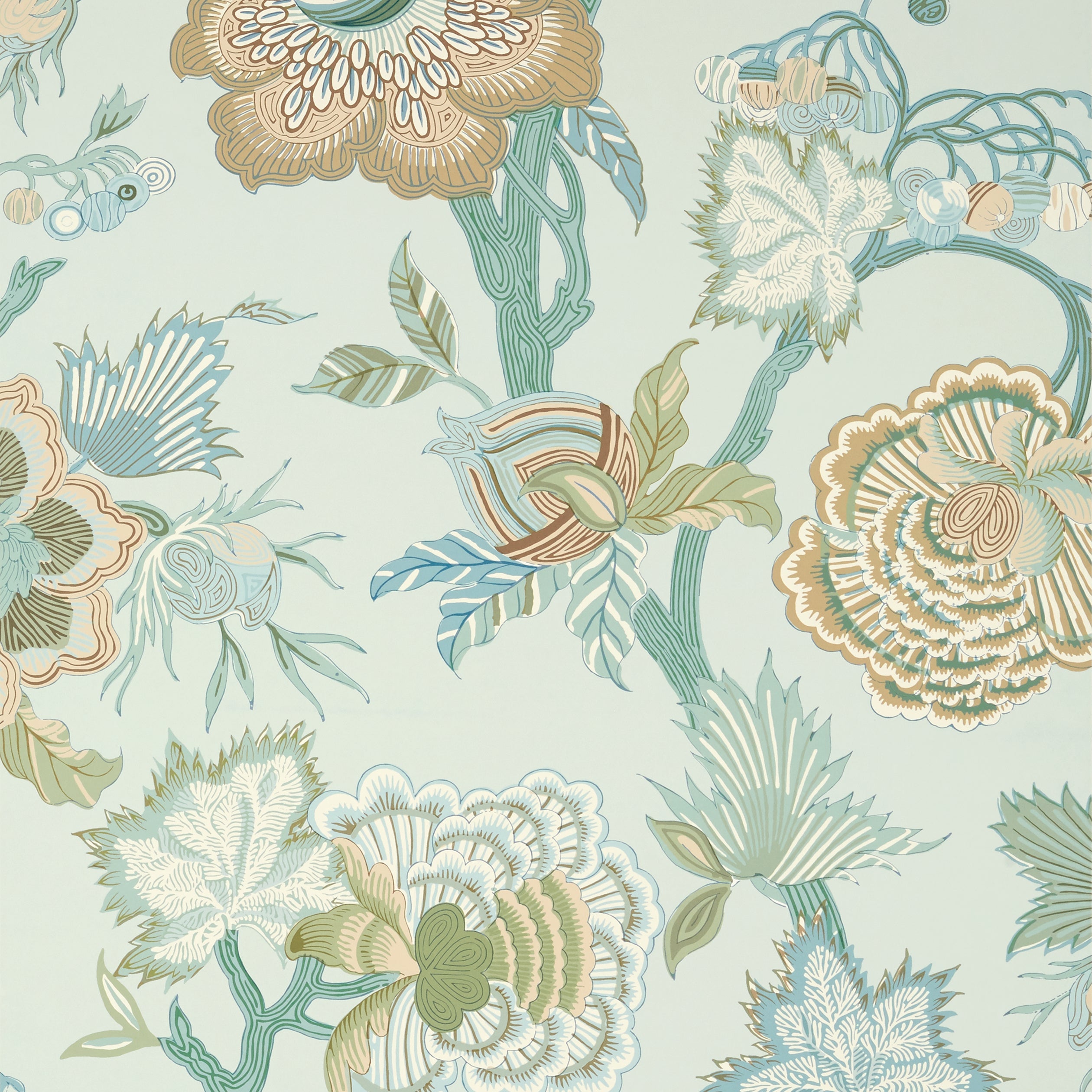 INDIENNE JACOBEAN - Seaglass and Gold
