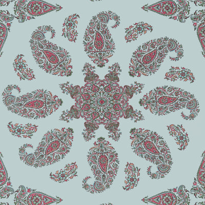 EAST INDIA - Raspberry and Teal