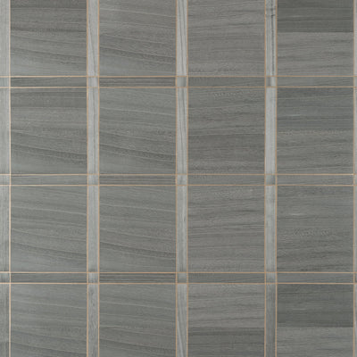 WOOD PANEL - Charcoal and Metallic Gold