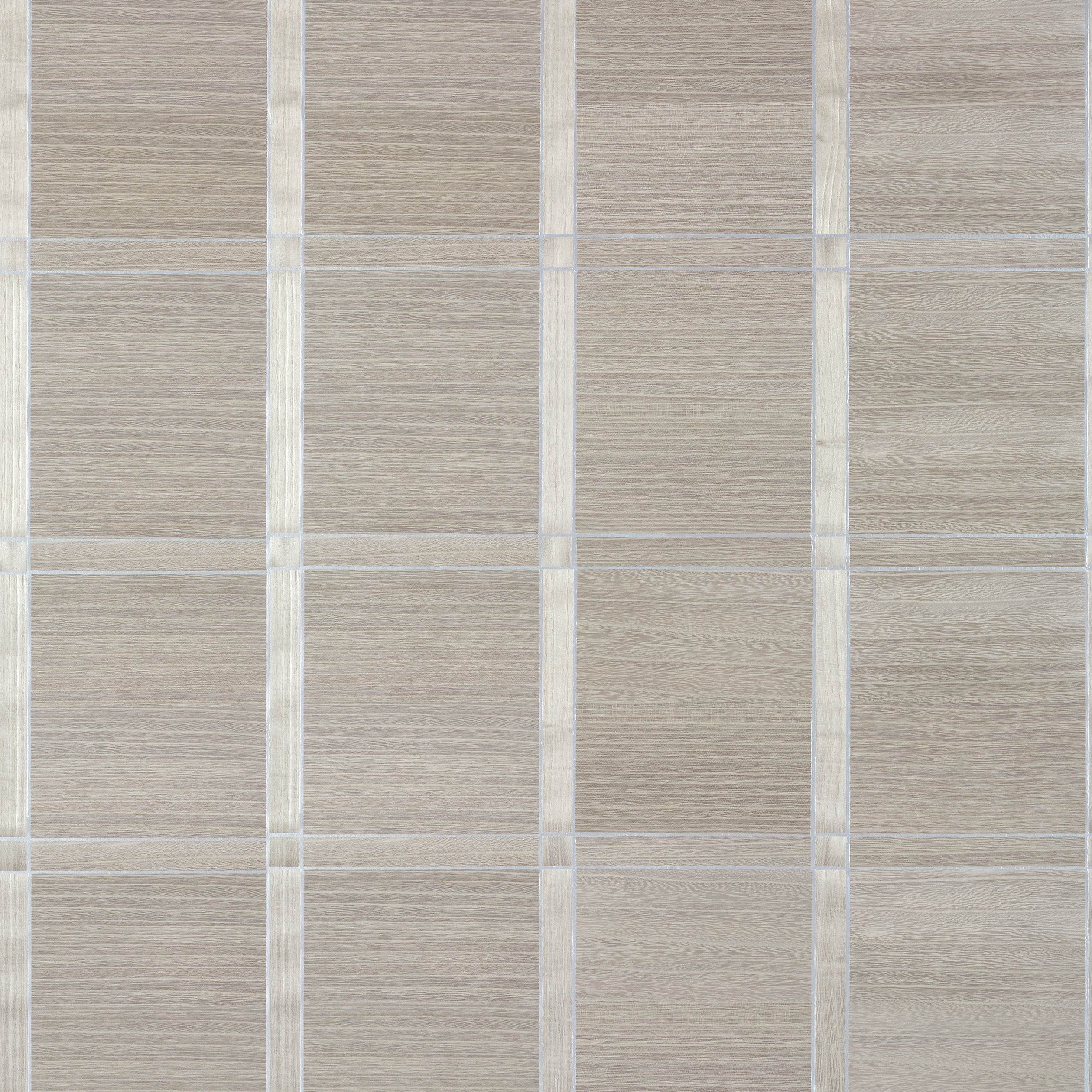 WOOD PANEL - Taupe and Metallic Silver