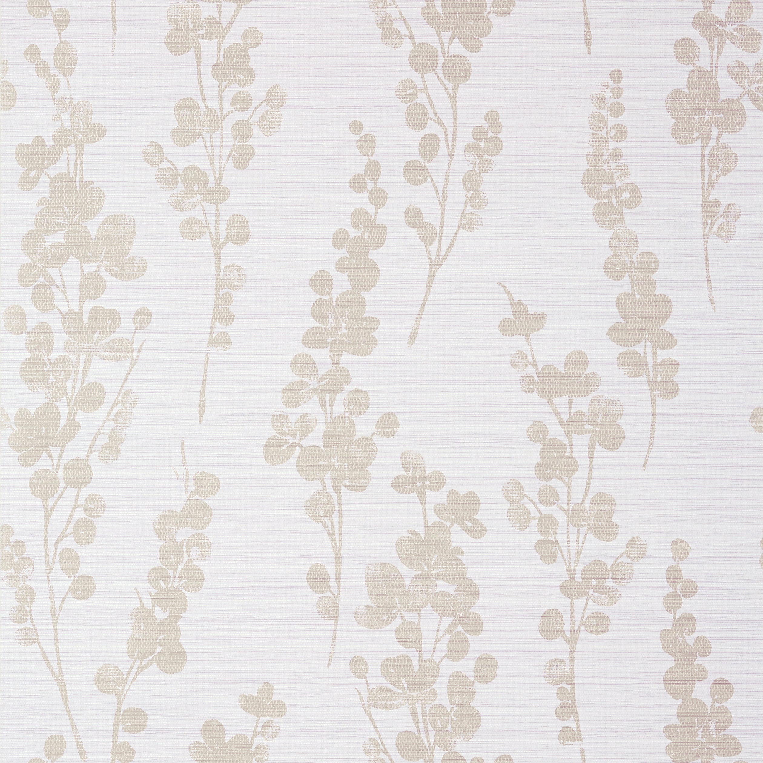 SPRING BLOOMS - Metallic Pewter on Lavender