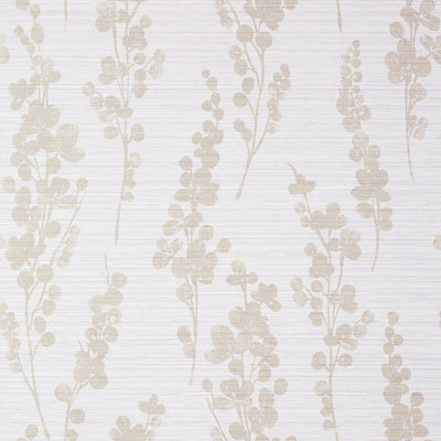 SPRING BLOOMS - Metallic Pewter on Lavender