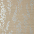 SPRING BLOOMS - Metallic Silver on Taupe