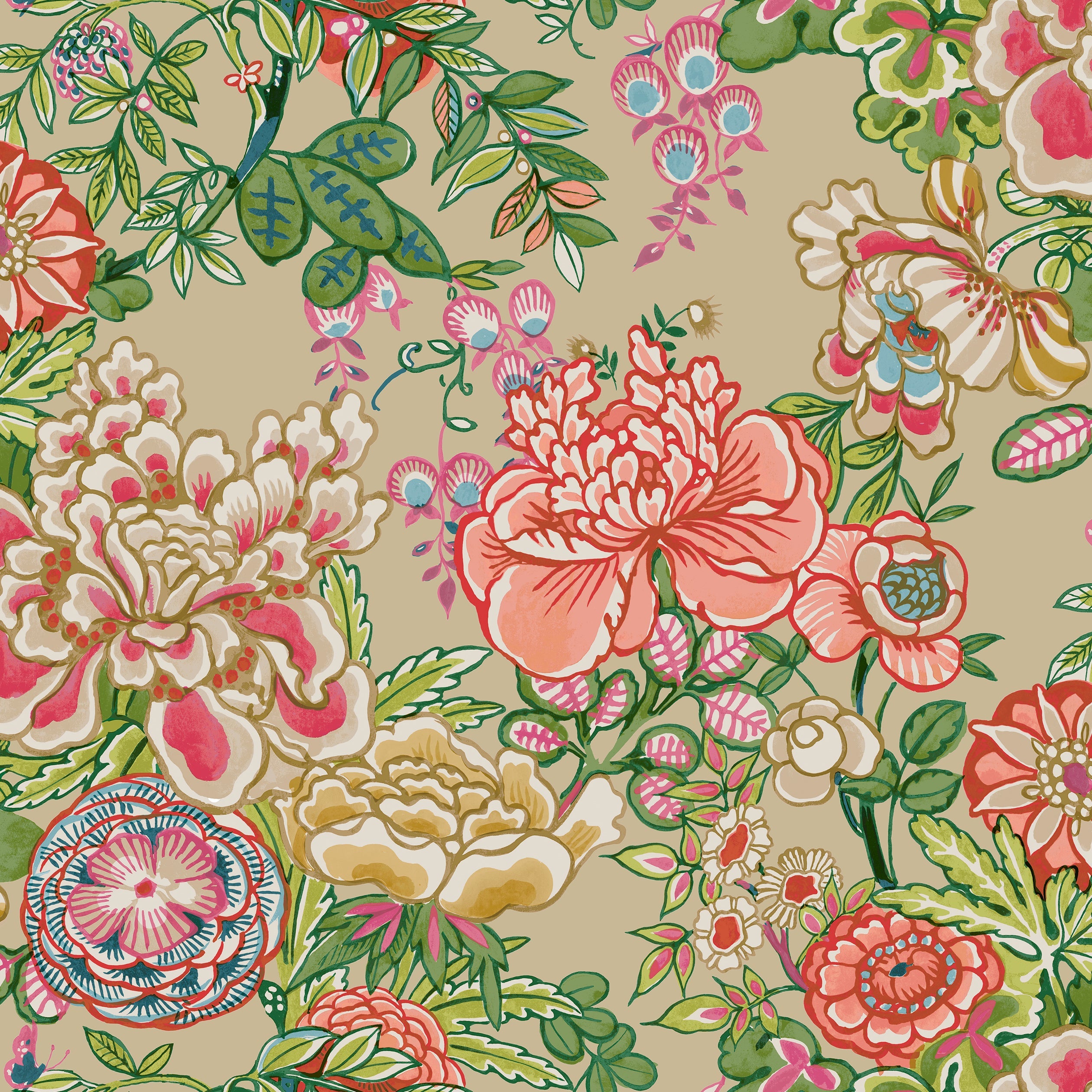 PEONY GARDEN - Beige