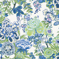 PEONY GARDEN - Blue and Green