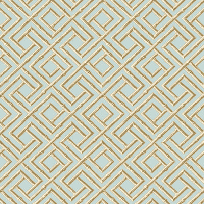 FRENCH LATTICE - Blue and Beige