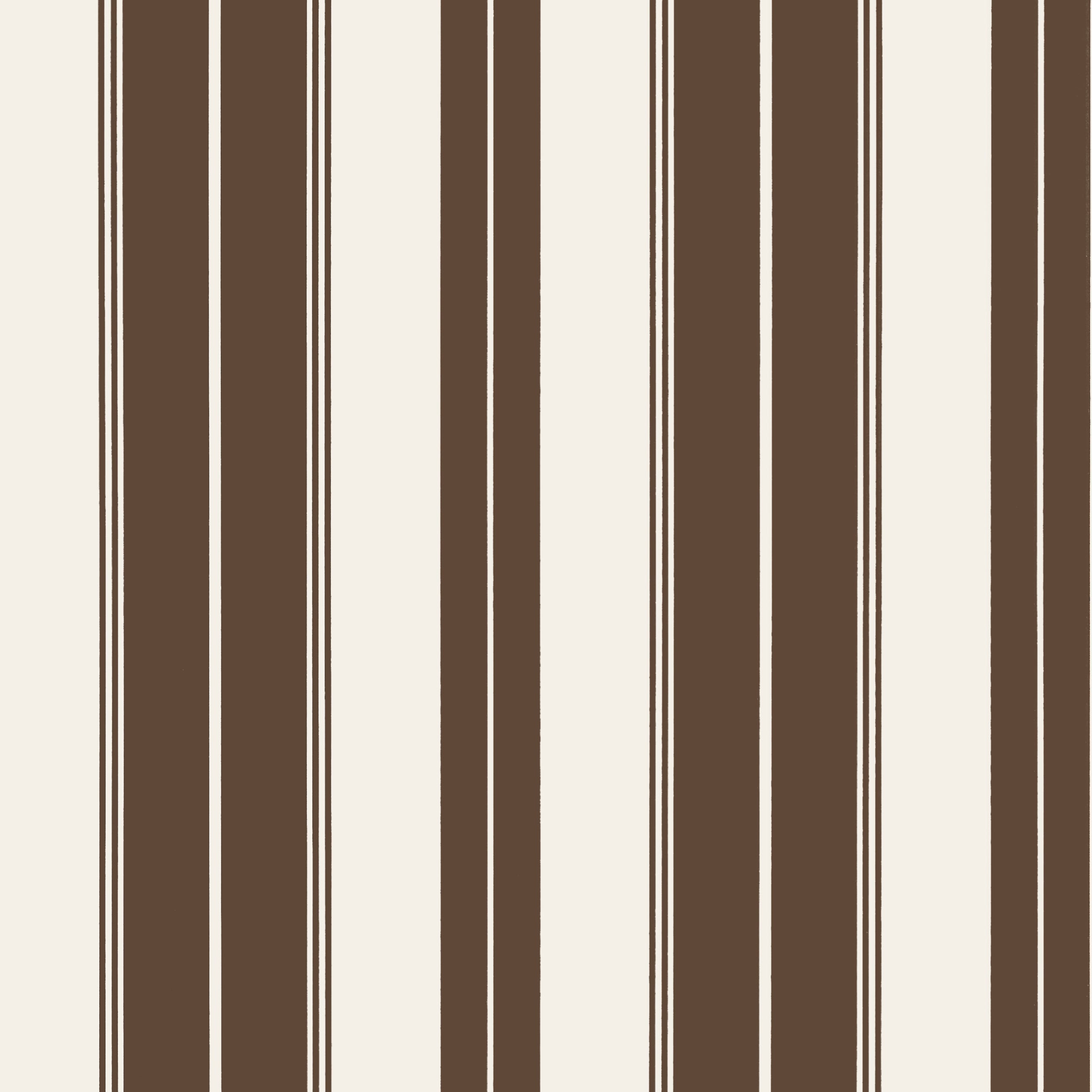 NORFOLK STRIPE - Chocolate Brown