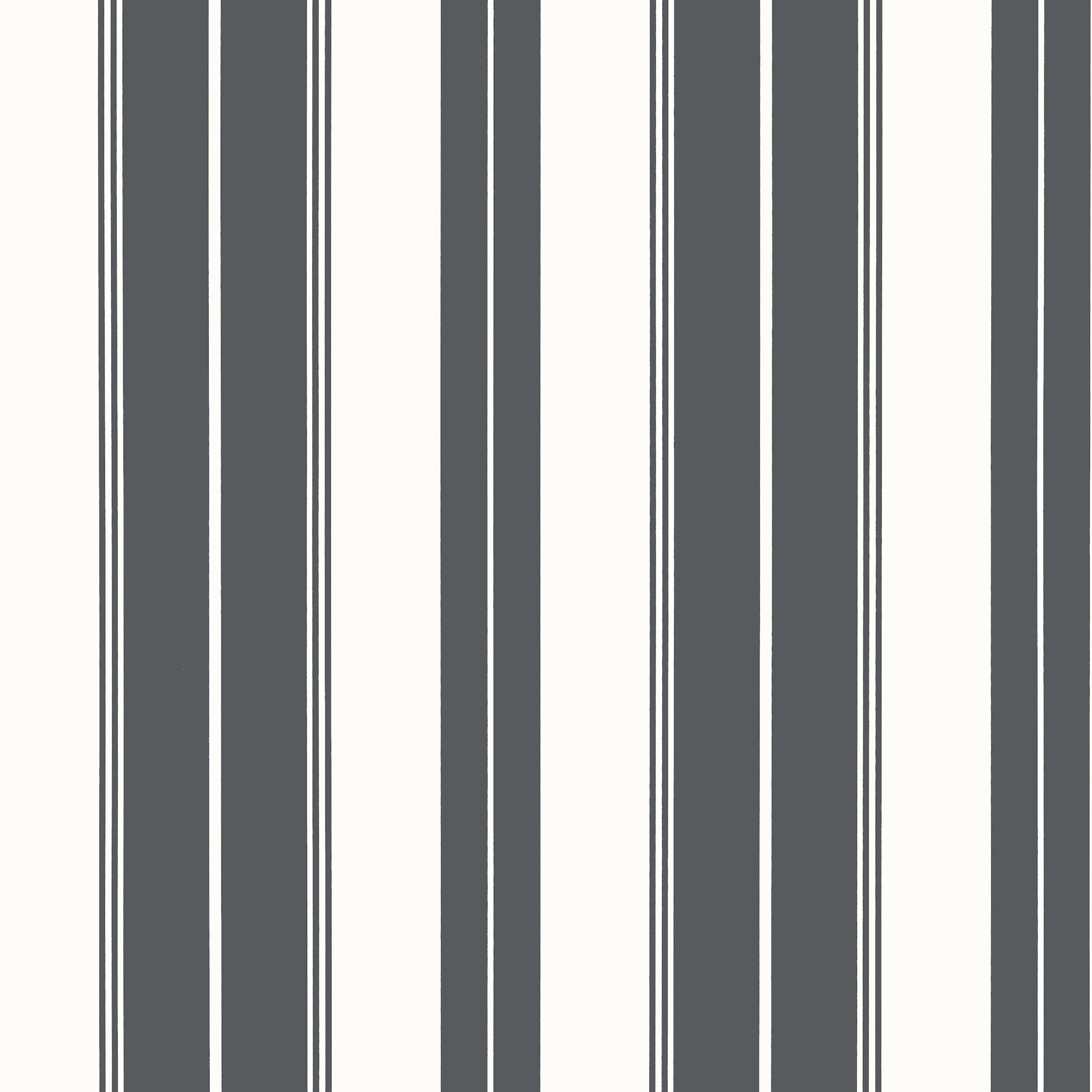 NORFOLK STRIPE - Charcoal Black