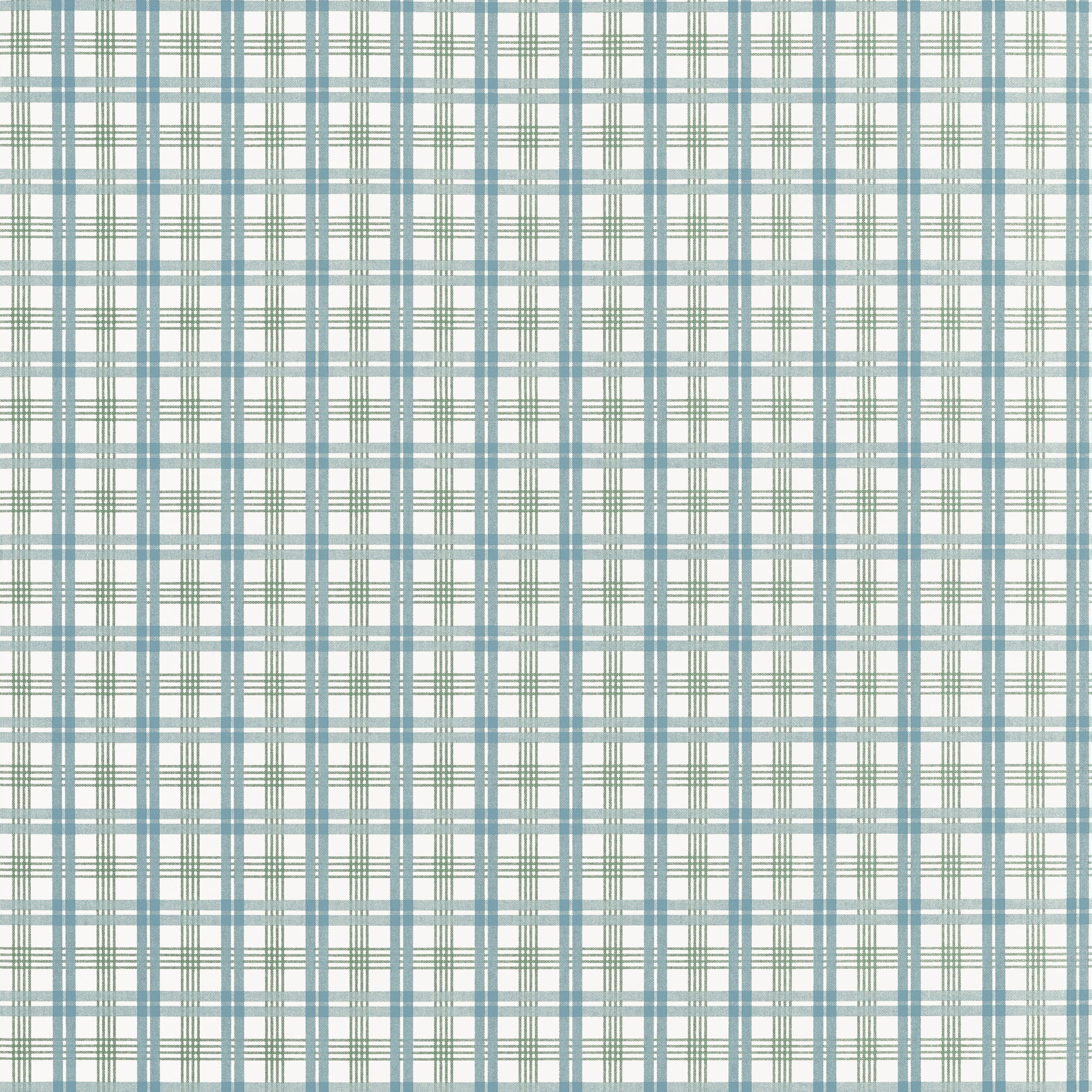 HUNTLEY PLAID - Peacock Blue and Green