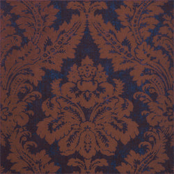 ARGENTINA DAMASK - Brown and Navy