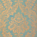 ARGENTINA DAMASK - Metallic Gold on Blue