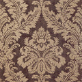 ARGENTINA DAMASK - Metallic on Dark Brown