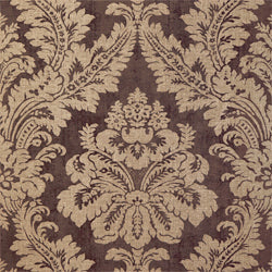 ARGENTINA DAMASK - Metallic on Dark Brown