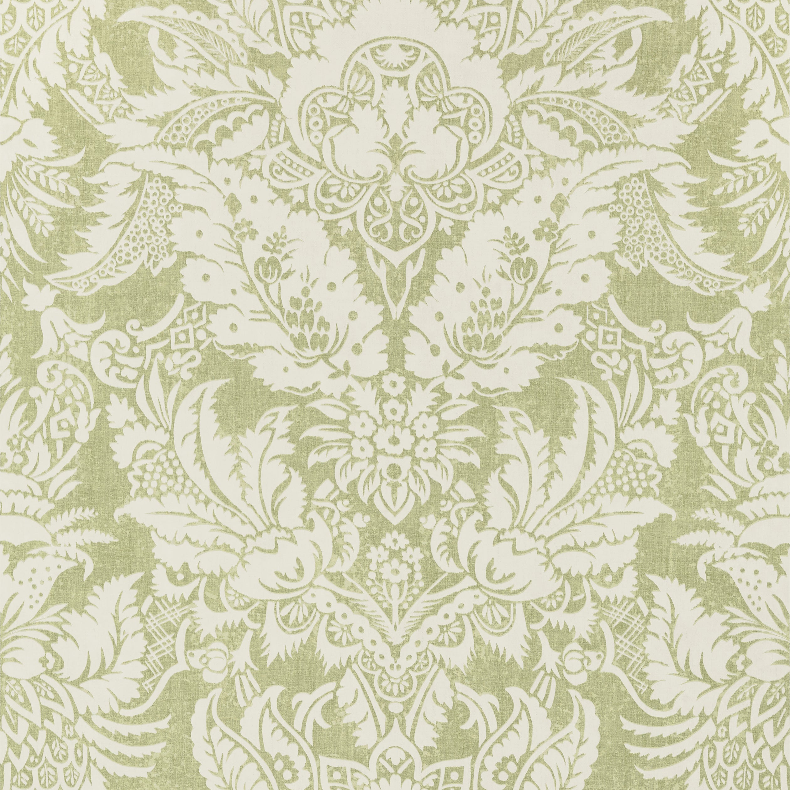 CHARDONNET DAMASK - Spring Green
