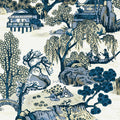 ASIAN SCENIC - Blue and Beige
