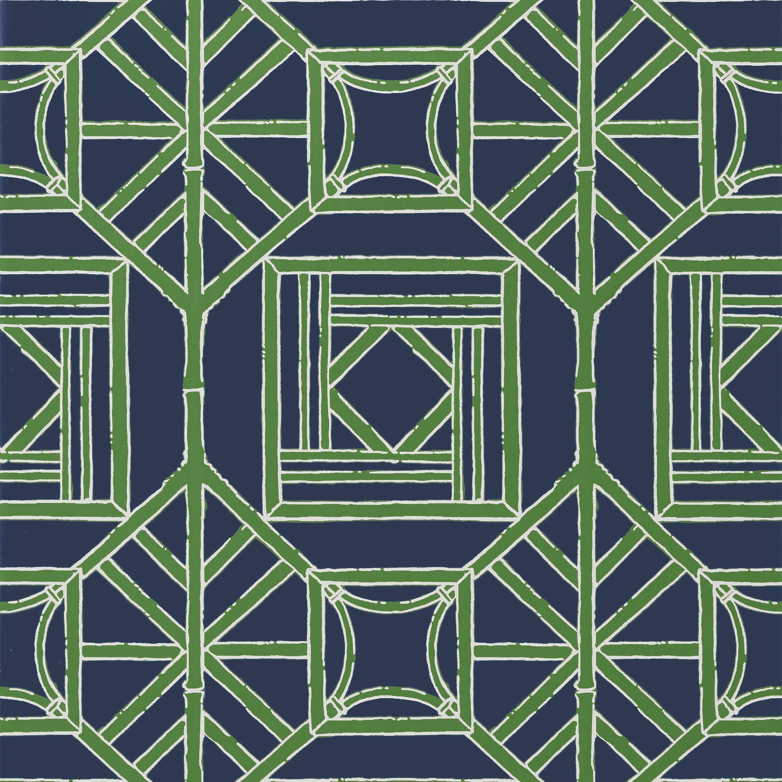 SHOJI PANEL - Navy and Green