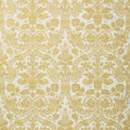 CURTIS DAMASK - Metallic Gold on White