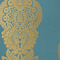 ROWAN DAMASK - Metallic Gold on Peacock