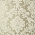 PASSARO DAMASK - Cream on Metallic Pewter