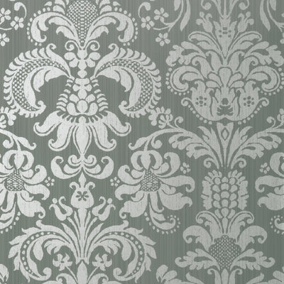 ASHLEY - Metallic Silver on Grey