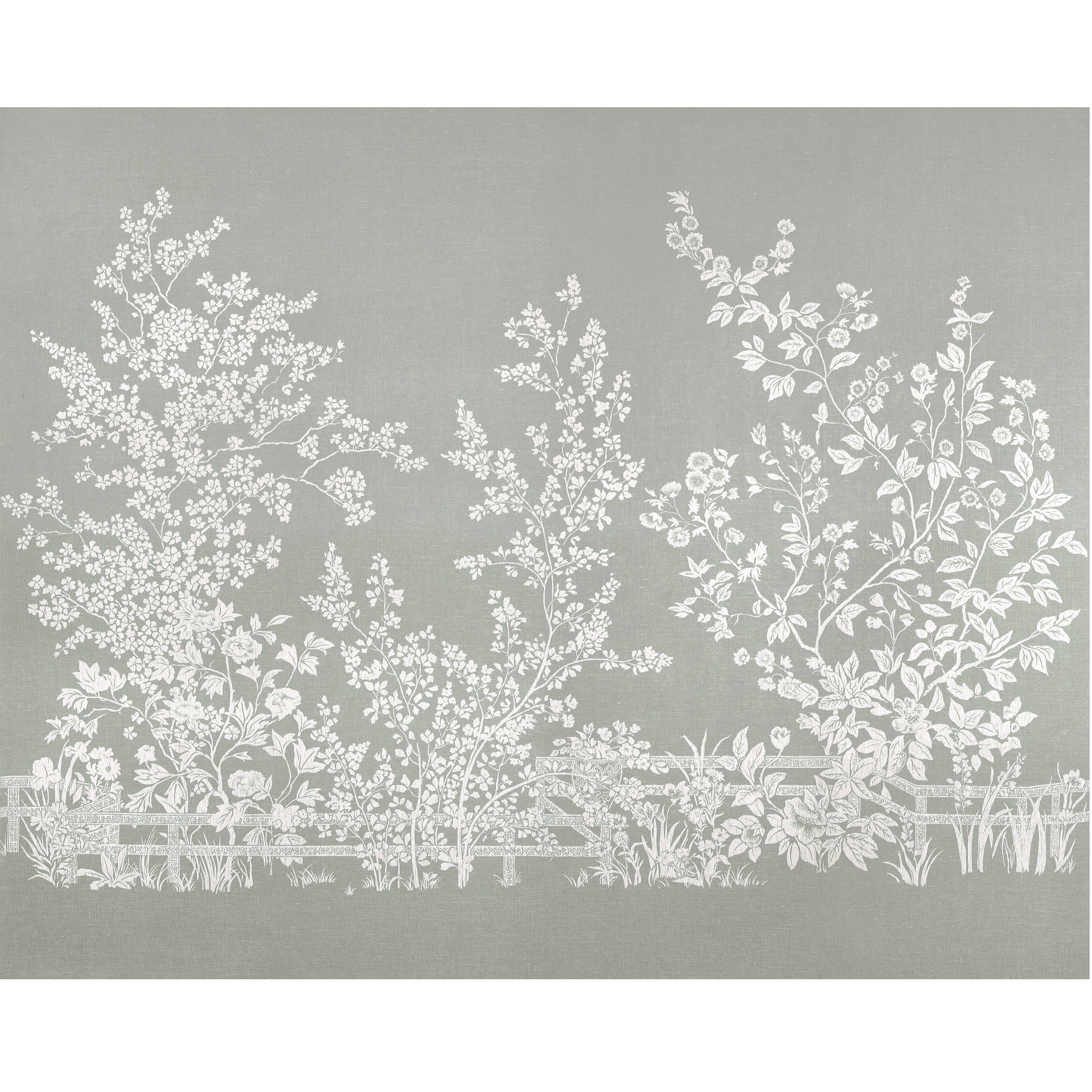VILLA GARDEN MURAL - SET - Charcoal