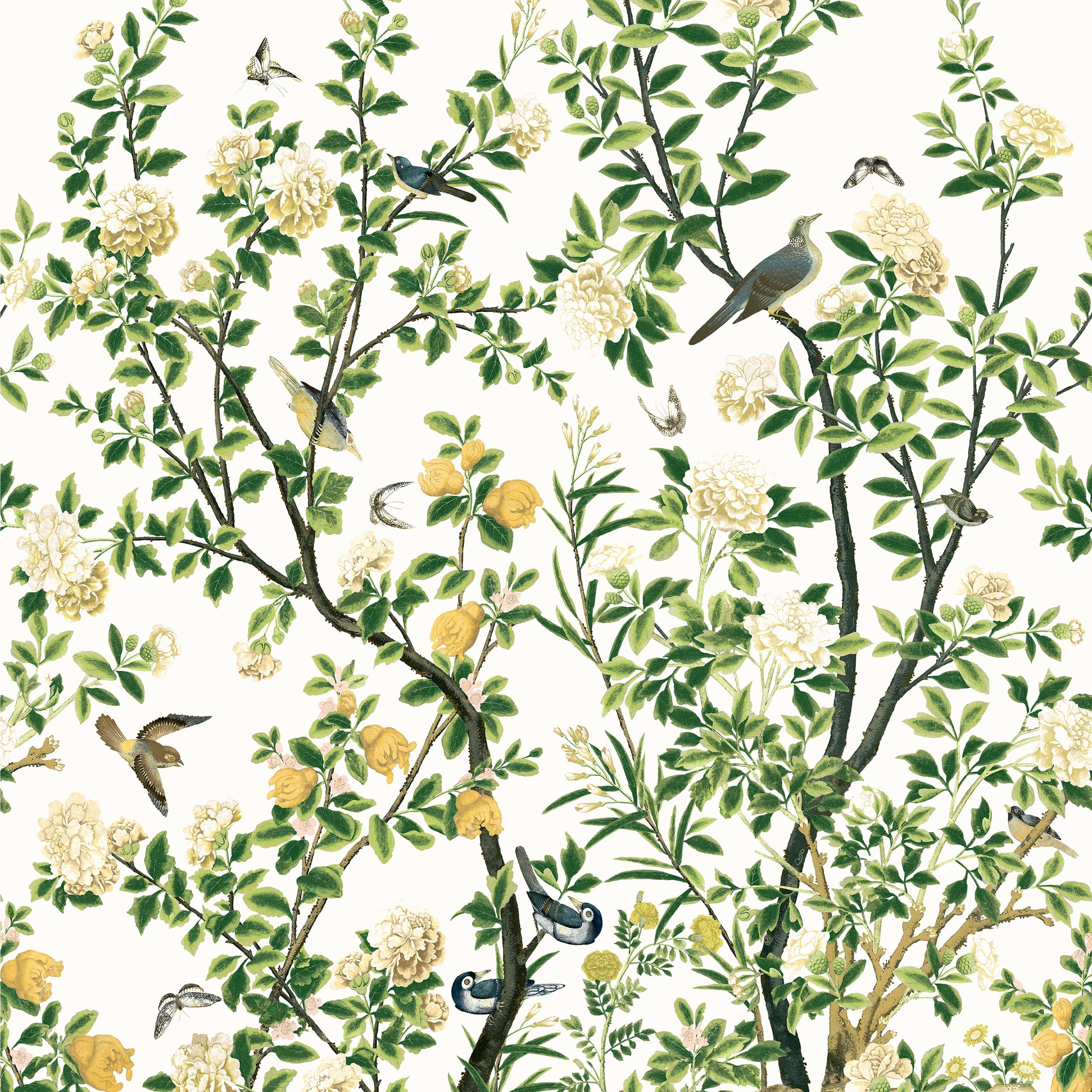 JARDIN BLOOM MURAL - White
