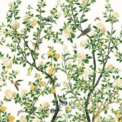 JARDIN BLOOM MURAL - White