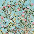 JARDIN BLOOM MURAL - Turquoise