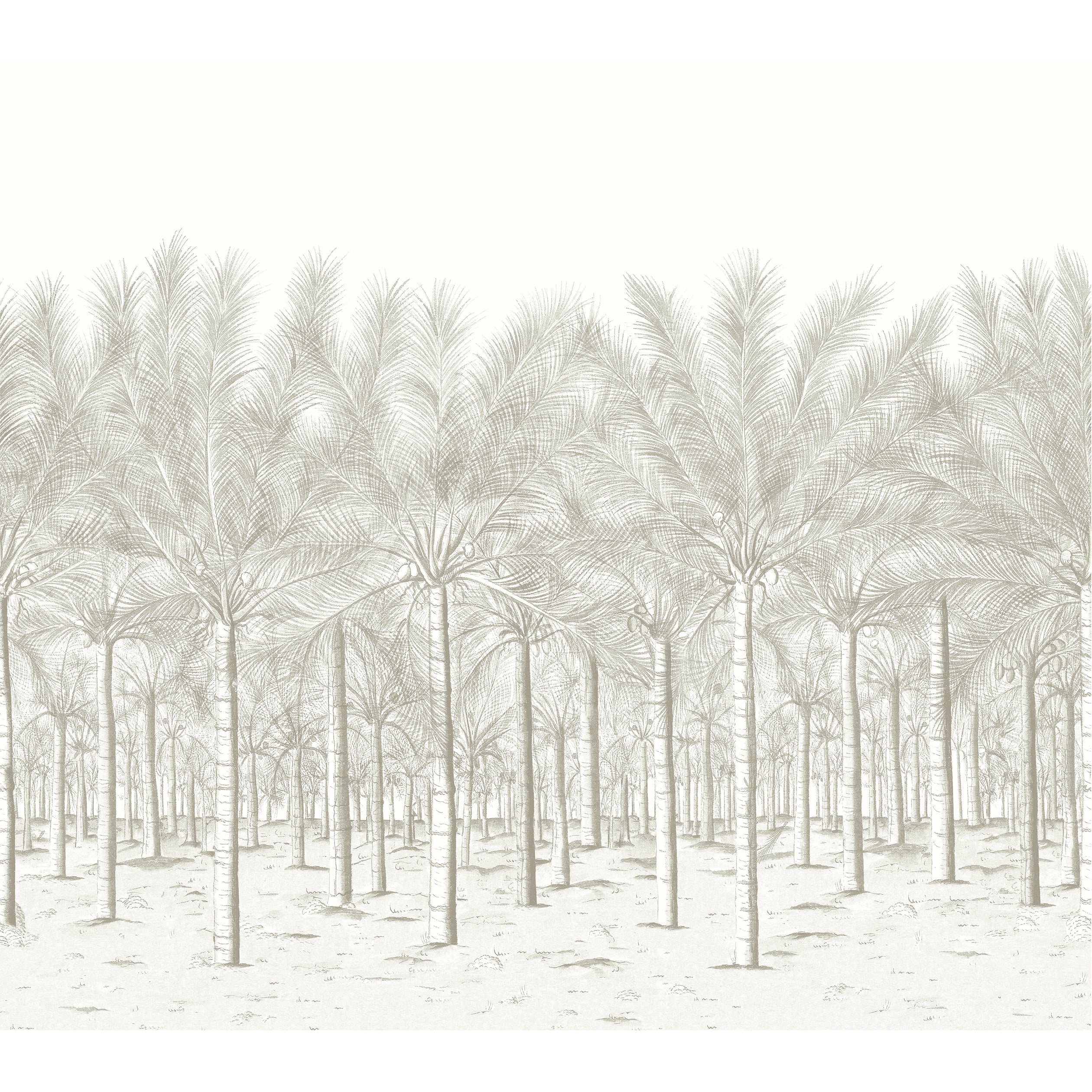 PALM GROVE MURAL - Beige