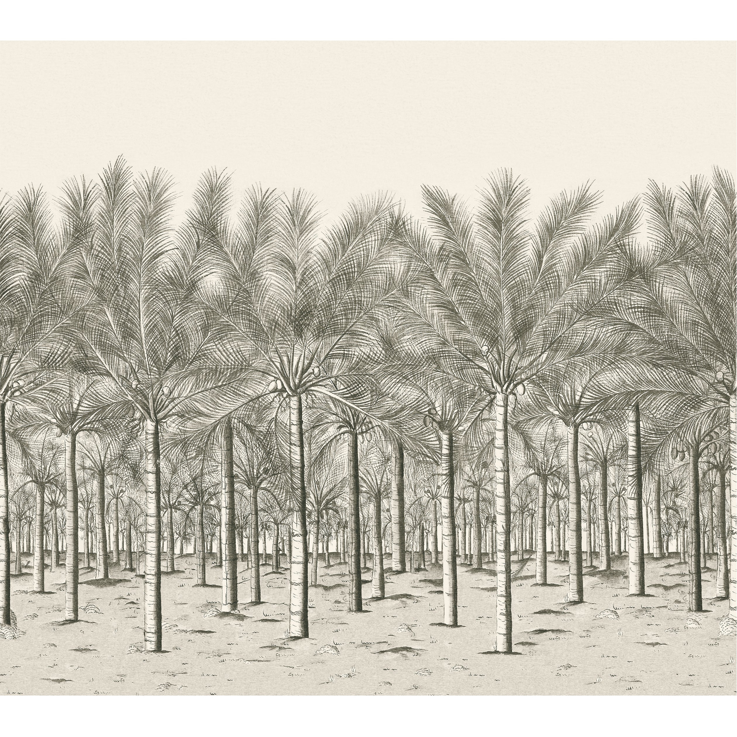 PALM GROVE MURAL - Black Tea