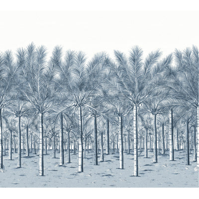 PALM GROVE MURAL - Navy