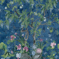 WILD WISTERIA MURAL - Navy