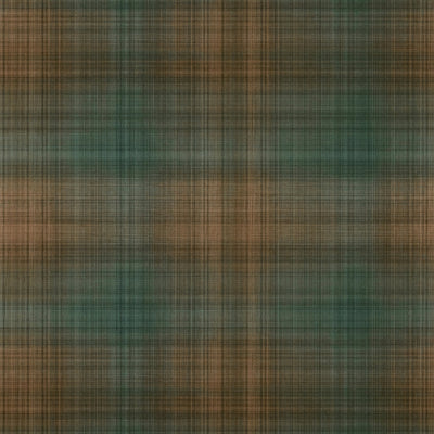 INVERNESS WIDE WIDTH - Teal and Clay
