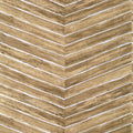 WOOD HERRINGBONE WIDE WIDTH - Natural on Metallic Silver
