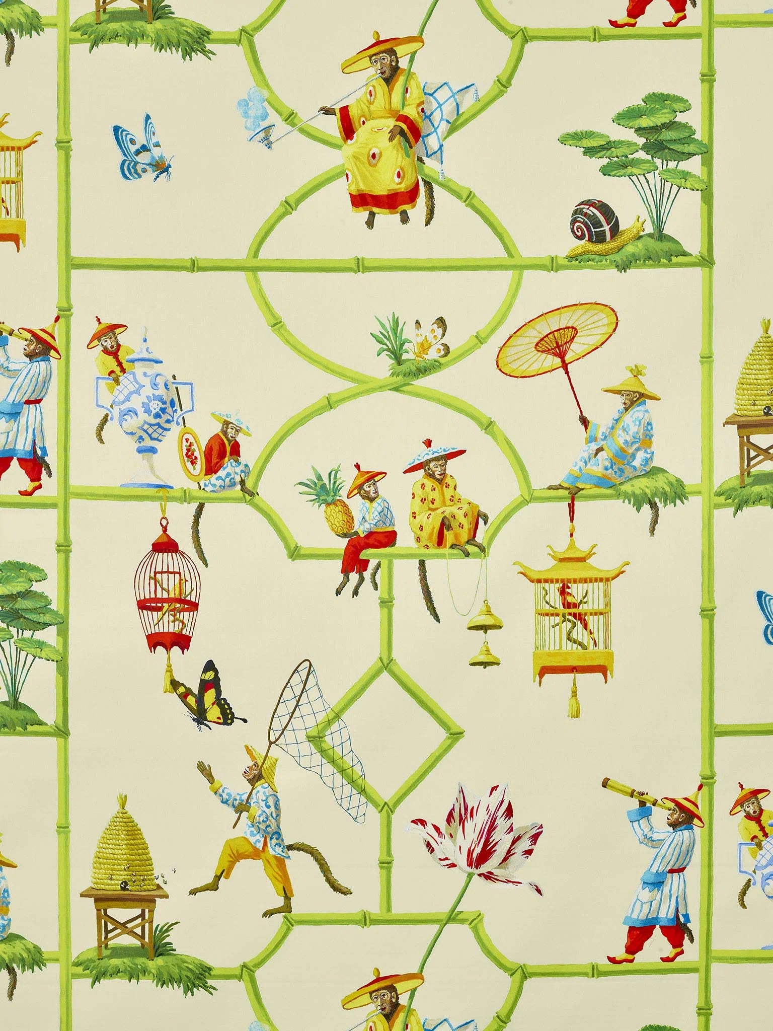 Les singes savants Rouge - Collection Veranda
