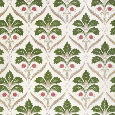 KENDALL DAMASK EMBROIDERY - Olive