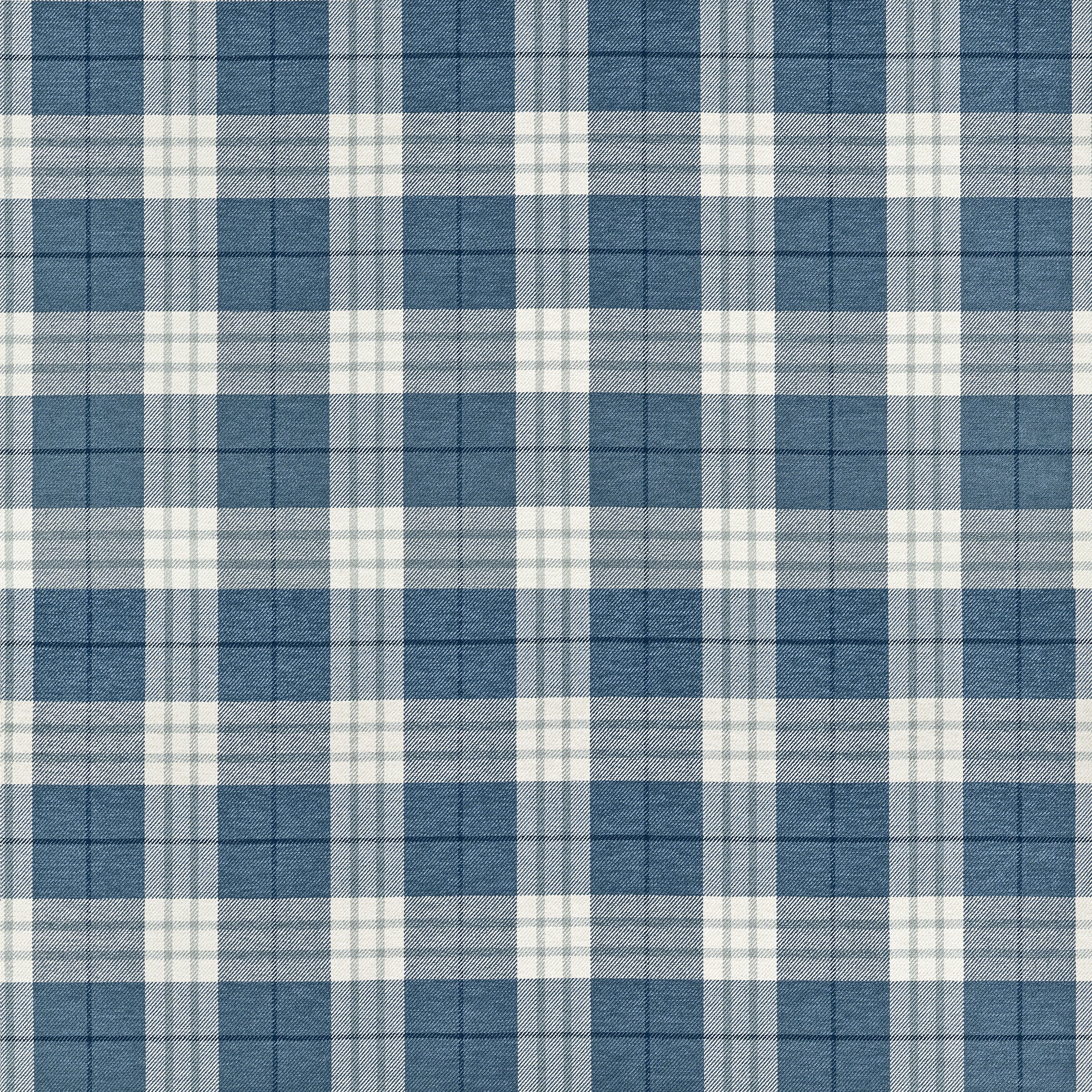PERCIVAL PLAID - True Blue