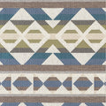 BERBER BLANKET - Green and Blue