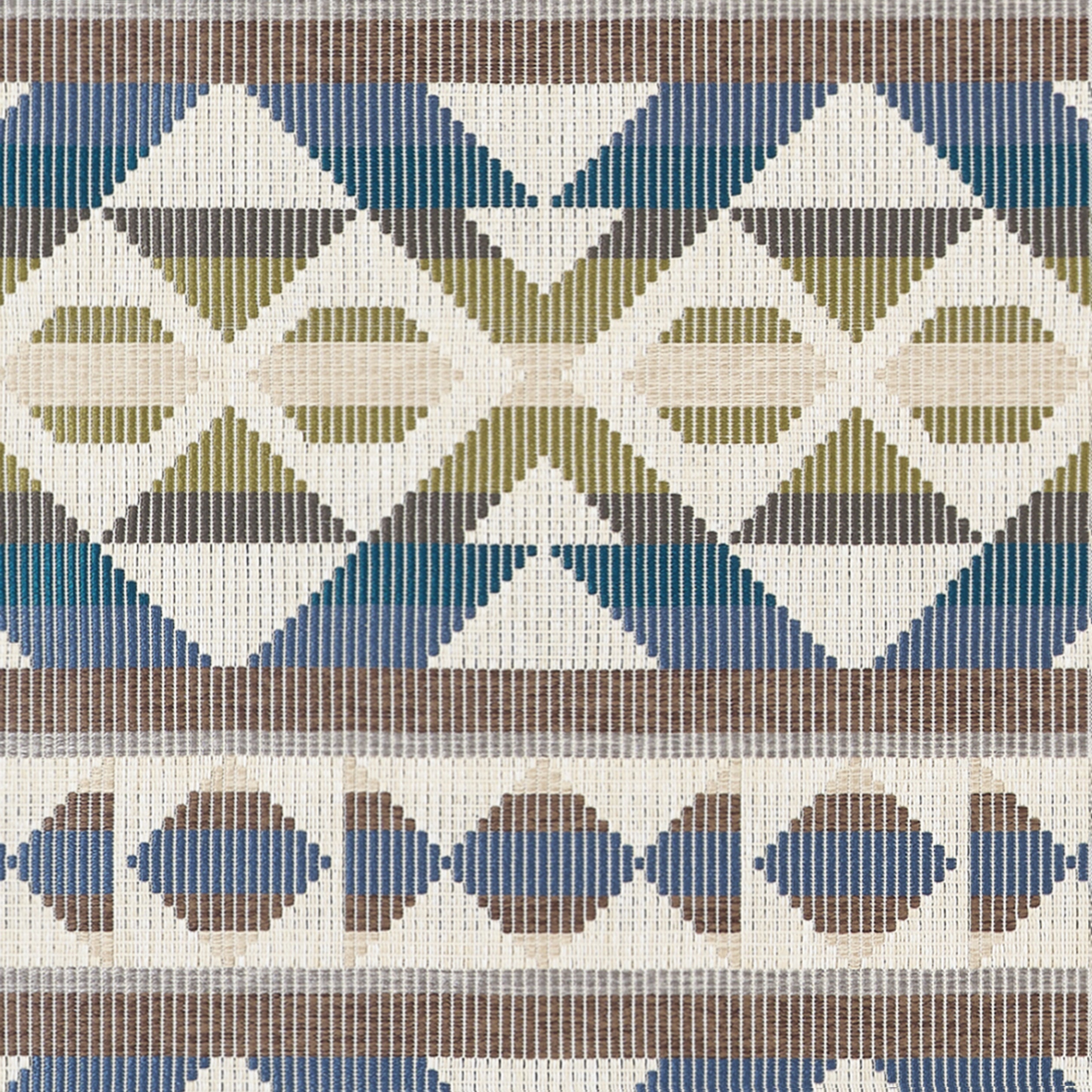 BERBER BLANKET - Green and Blue