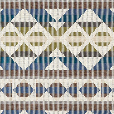 BERBER BLANKET - Green and Blue