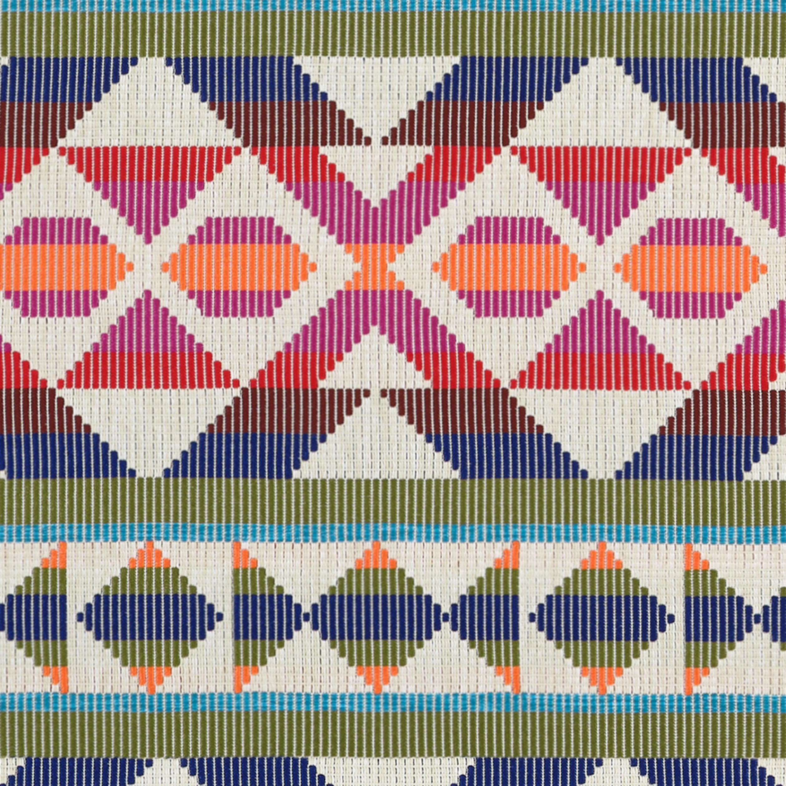 BERBER BLANKET - Fuchsia and Navy