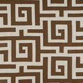 TULUM APPLIQUE - Brown on Natural